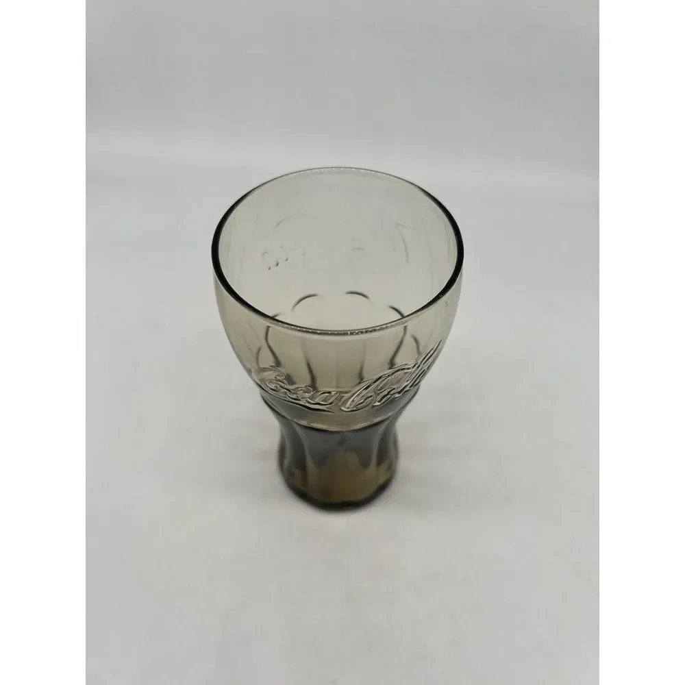Vintage Coca-Cola Coke Brown Amber Tint‎ Glass Cup Tumbler 6